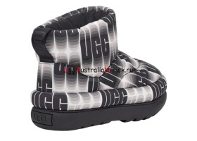 UGG CLASSIC MAXI WAVELENGTH MINI BLACK/WHITE