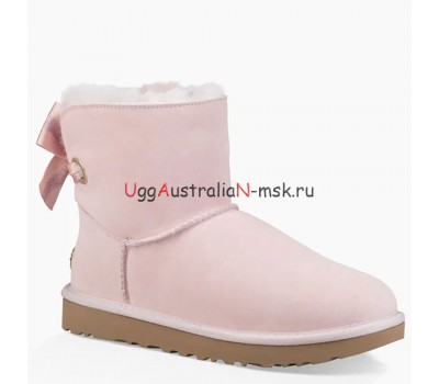 UGG CUSTOMIZABLE BAILEY BOW MINI BOOT PINK