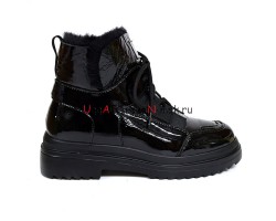 UGG MARTIN PATENT BLACK