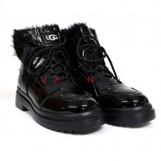 UGG MARTIN PATENT BLACK