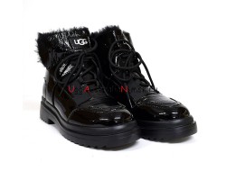 UGG MARTIN PATENT BLACK