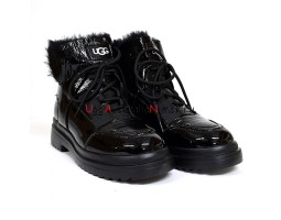 UGG MARTIN PATENT BLACK