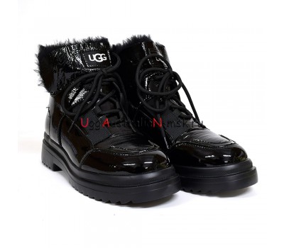 UGG MARTIN PATENT BLACK