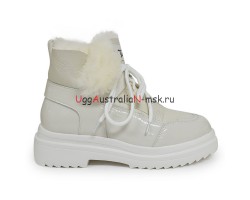 UGG MARTIN PATENT WHITE