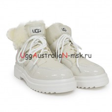 UGG MARTIN PATENT WHITE