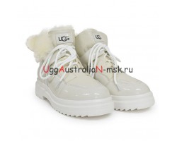 UGG MARTIN PATENT WHITE