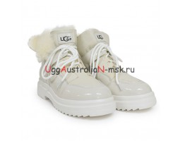 UGG MARTIN PATENT WHITE