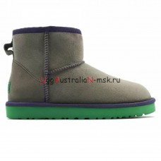  UGG CLASSIC MINI II GREY-AQUA