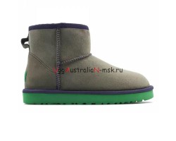  UGG CLASSIC MINI II GREY-AQUA