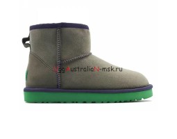  UGG CLASSIC MINI II GREY-AQUA