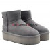 UGG CLASSIC MINI PLATFORM GREY