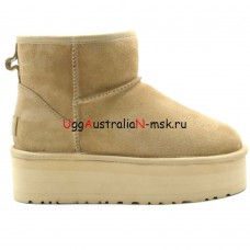 UGG CLASSIC MINI PLATFORM SAND