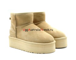 UGG CLASSIC MINI PLATFORM SAND
