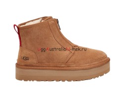 UGG NEUMEL PLATFORM ZIP CHESTNUT