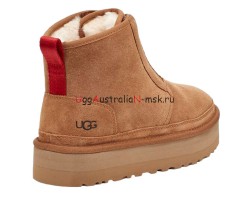 UGG NEUMEL PLATFORM ZIP CHESTNUT