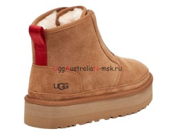 UGG NEUMEL PLATFORM ZIP CHESTNUT