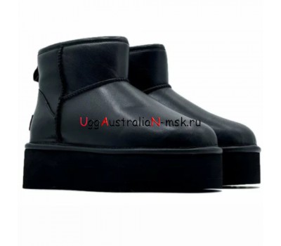 CLASSIC MINI PLATFORM LEATHER BLACK