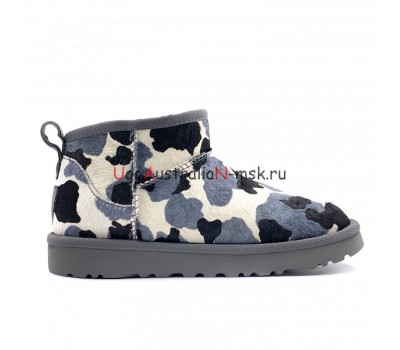 CLASSIC ULTRA MINI COW PRINT GREY