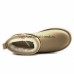 UGG CLASSIC ULTRA MINI LEATHER SAND