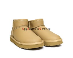 UGG CLASSIC ULTRA MINI LEATHER SAND