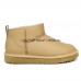 UGG CLASSIC ULTRA MINI LEATHER SAND