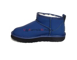 UGG CLASSIC ULTRA MINI LEATHER ROYAL NAVY