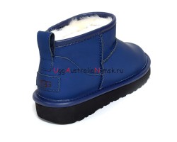 UGG CLASSIC ULTRA MINI LEATHER ROYAL NAVY