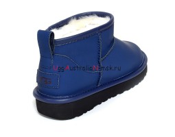 UGG CLASSIC ULTRA MINI LEATHER ROYAL NAVY