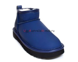 UGG CLASSIC ULTRA MINI LEATHER ROYAL NAVY