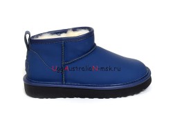 UGG CLASSIC ULTRA MINI LEATHER ROYAL NAVY