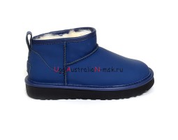 UGG CLASSIC ULTRA MINI LEATHER ROYAL NAVY