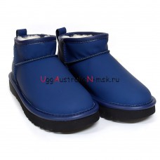 UGG CLASSIC ULTRA MINI LEATHER ROYAL NAVY