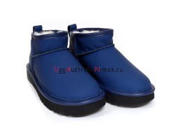 UGG CLASSIC ULTRA MINI LEATHER ROYAL NAVY