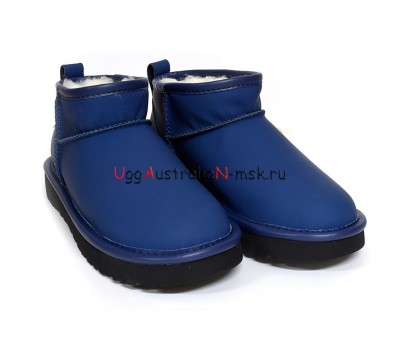 UGG CLASSIC ULTRA MINI LEATHER ROYAL NAVY