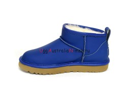 UGG CLASSIC ULTRA MINI LEATHER ROYAL BLUE