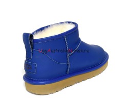 UGG CLASSIC ULTRA MINI LEATHER ROYAL BLUE