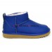 UGG CLASSIC ULTRA MINI LEATHER ROYAL BLUE