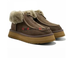 UGG FUNKETTE PLATFORM BOOTS CAPPUCCINO