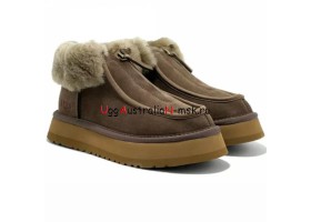 UGG FUNKETTE PLATFORM BOOTS CAPPUCCINO