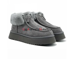 UGG FUNKETTE PLATFORM BOOTS GREY