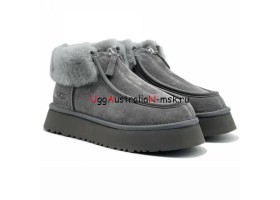 UGG FUNKETTE PLATFORM BOOTS GREY