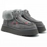 UGG FUNKETTE PLATFORM BOOTS GREY