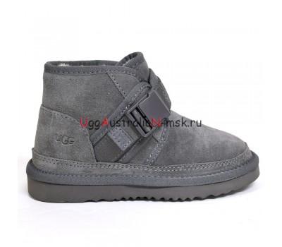 UGG KIDS BOOTS NEUMEL SNAPBACK GREY