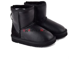 UGG KIDS ZIP METALLIC BLACK