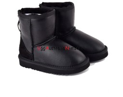 UGG KIDS ZIP METALLIC BLACK