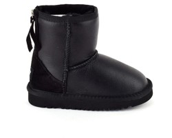 UGG KIDS ZIP METALLIC BLACK