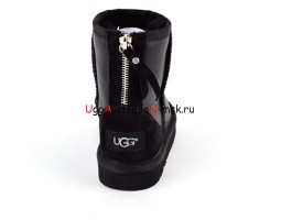 UGG KIDS ZIP METALLIC BLACK