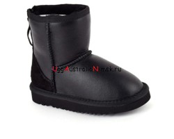 UGG KIDS ZIP METALLIC BLACK