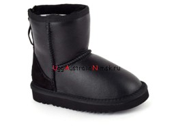 UGG KIDS ZIP METALLIC BLACK