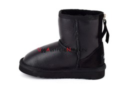 UGG KIDS ZIP METALLIC BLACK